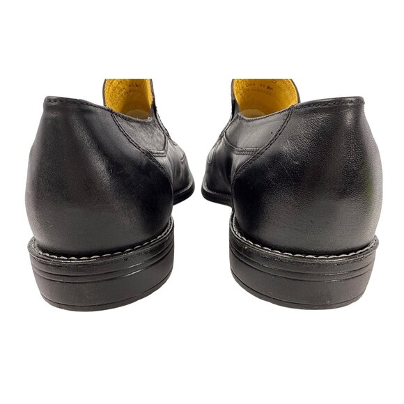 Sandro Moscoloni Men's Berwyn Venetian Leather Black Slip On Loafers Size 12 D - Picture 4 of 10